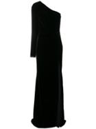 Philipp Plein Asymmetric One Shoulder Dress - Black