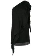 Tufi Duek One Shoulder Dress - Black