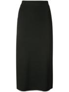 The Row Classic Straight Fit Skirt - Black