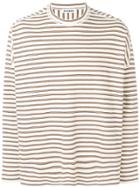 Jil Sander Striped Sweatshirt - Neutrals