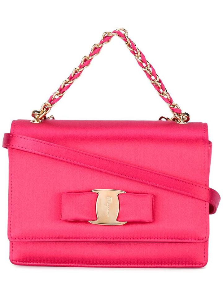 Salvatore Ferragamo 'vara' Crossbody Bag, Women's, Pink/purple, Silk