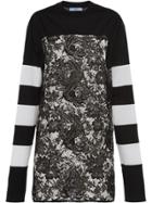 Prada Lace Panel Sweatshirt - Black
