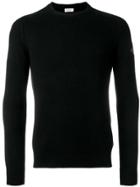 Saint Laurent Logo Patch Cashmere Jumper - Black