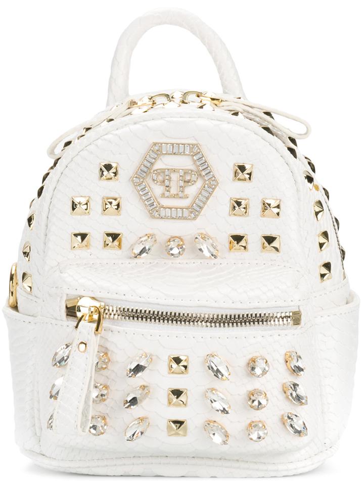 Philipp Plein Mini Zaino Backpack - White