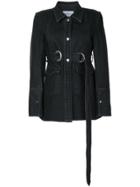 Wynn Hamlyn Belted Denim Jacket - Black