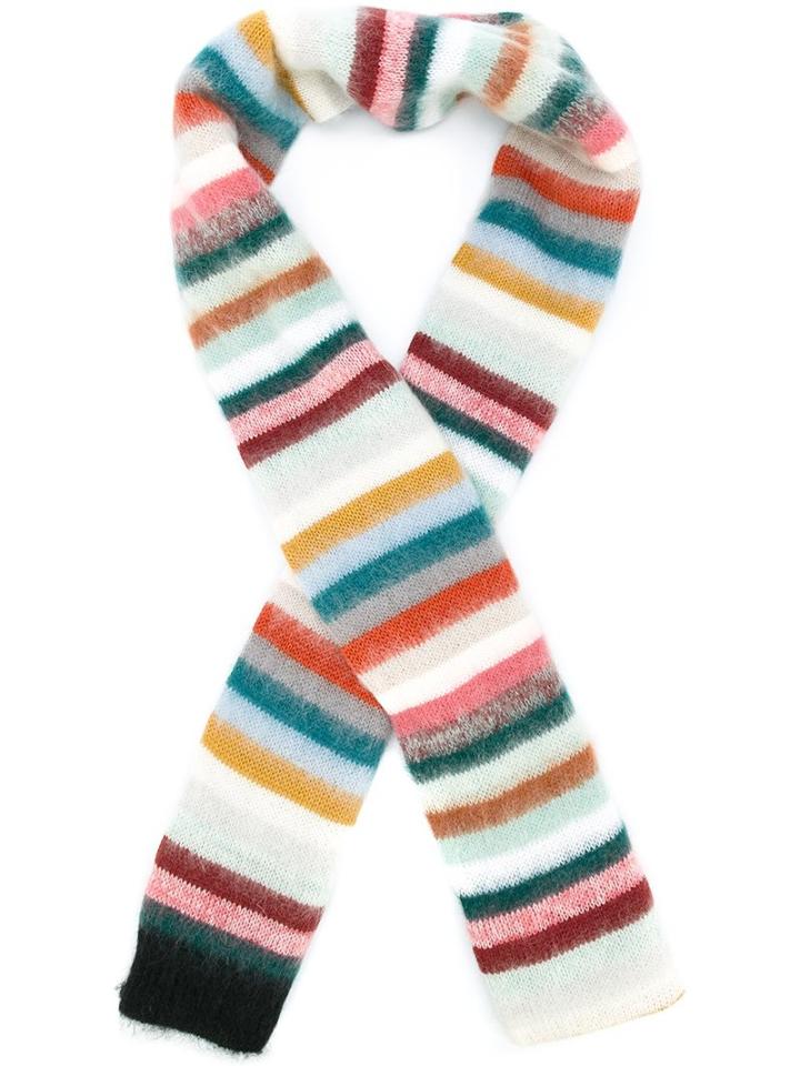 Chloé Striped Knitted Scarf