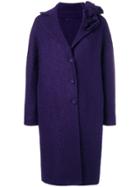 Ermanno Scervino Buttoned Single-breasted Coat - Purple