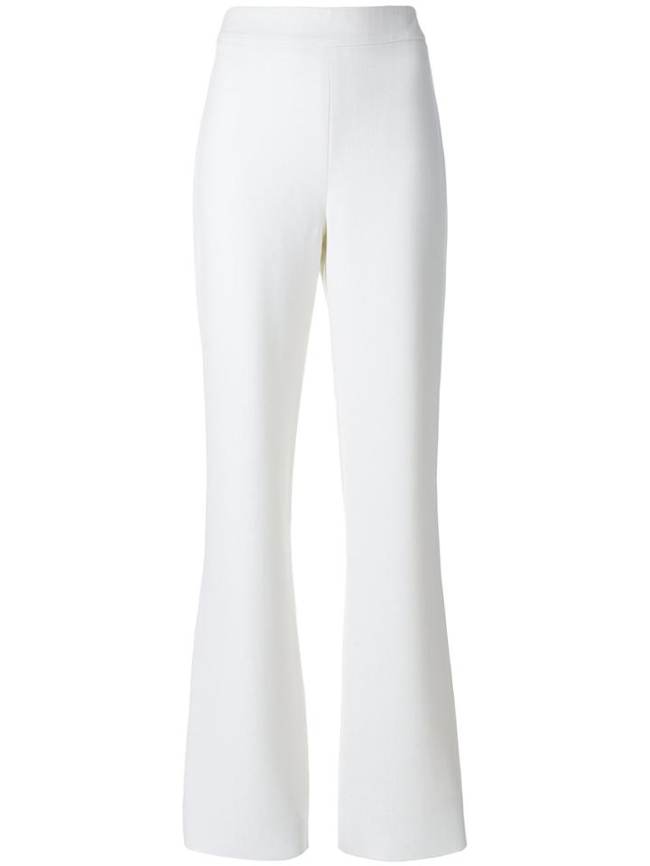 Max Mara High-waist Flared Trousers - White