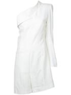 Ann Demeulemeester - Cut-off Detailing Jacket - Women - Cotton/hemp - 38, White, Cotton/hemp