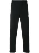 Neil Barrett Striped Button Panel Side Trousers - Black