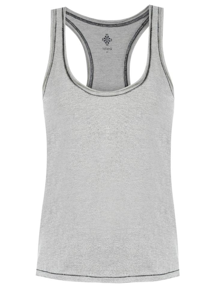 Talie Nk Halter Neck Tank Top, Women's, Size: Medium, Grey, Cotton/polyester