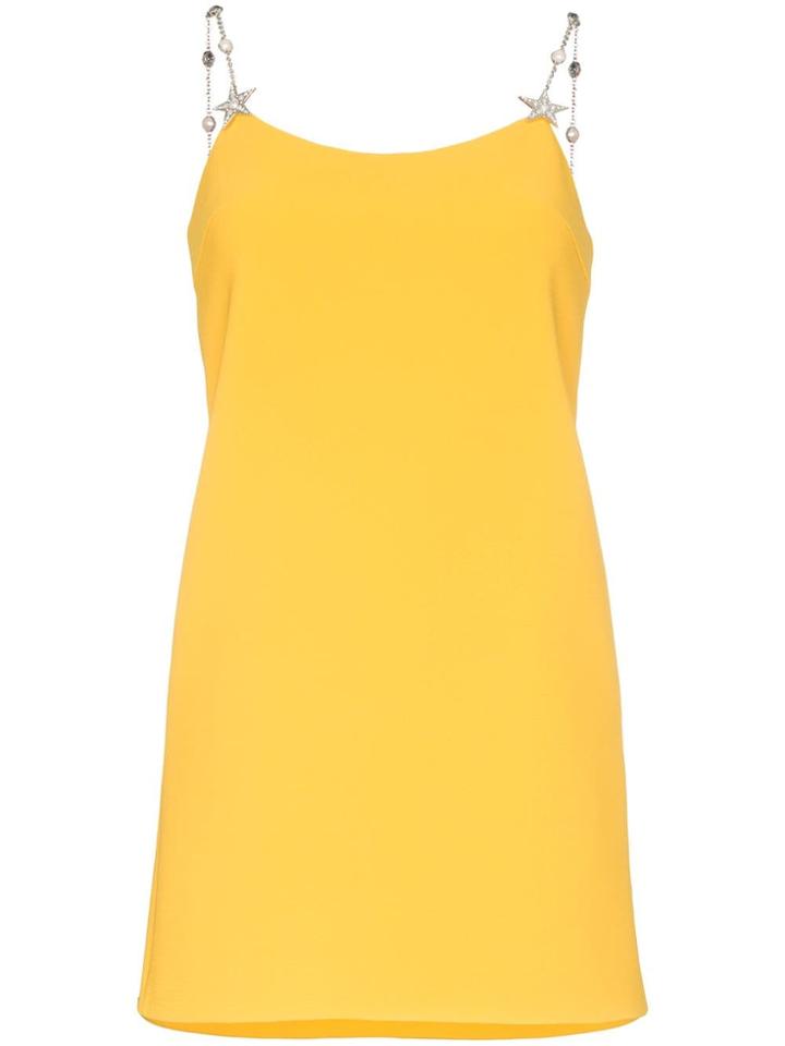 Miu Miu Chain Strap Mini Dress - Yellow