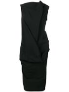 Rick Owens Ruched Style Dress - Black