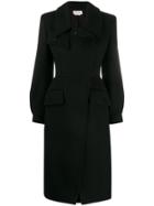 Alexander Mcqueen Fitted Formal Coat - Black