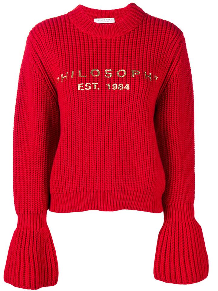Philosophy Di Lorenzo Serafini Flared Sleeve Jumper
