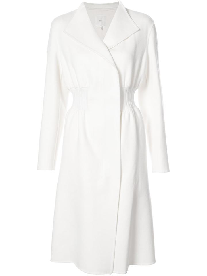 Kuho Cinched Waist Coat - White