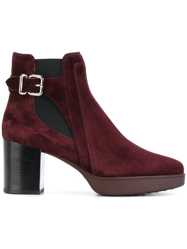 Tod's Platform Ankle Boots - Pink & Purple