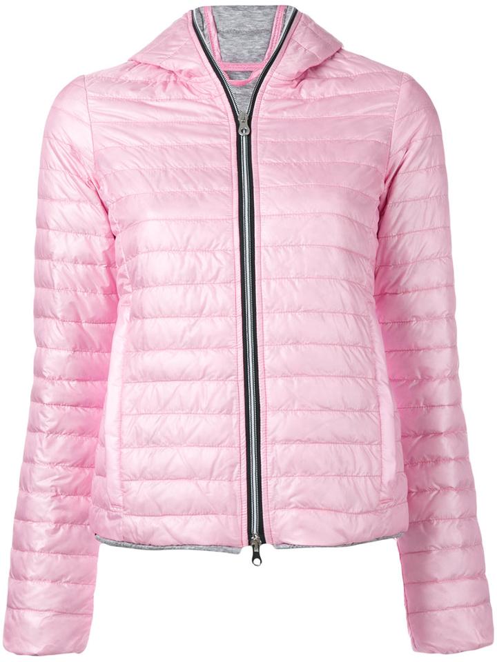 Duvetica Hooded Puffer Jacket, Women's, Size: 44, Pink/purple, Cotton/feather Down/polyamide