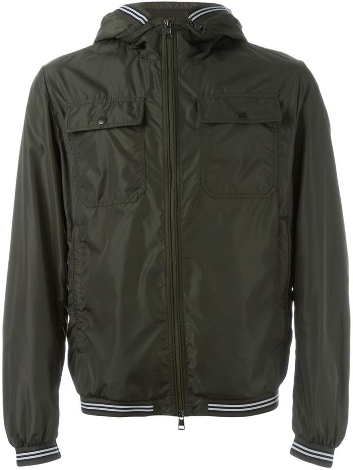 Moncler 'jean Luc' Windbreaker Jacket, Men's, Size: 5, Green, Polyamide