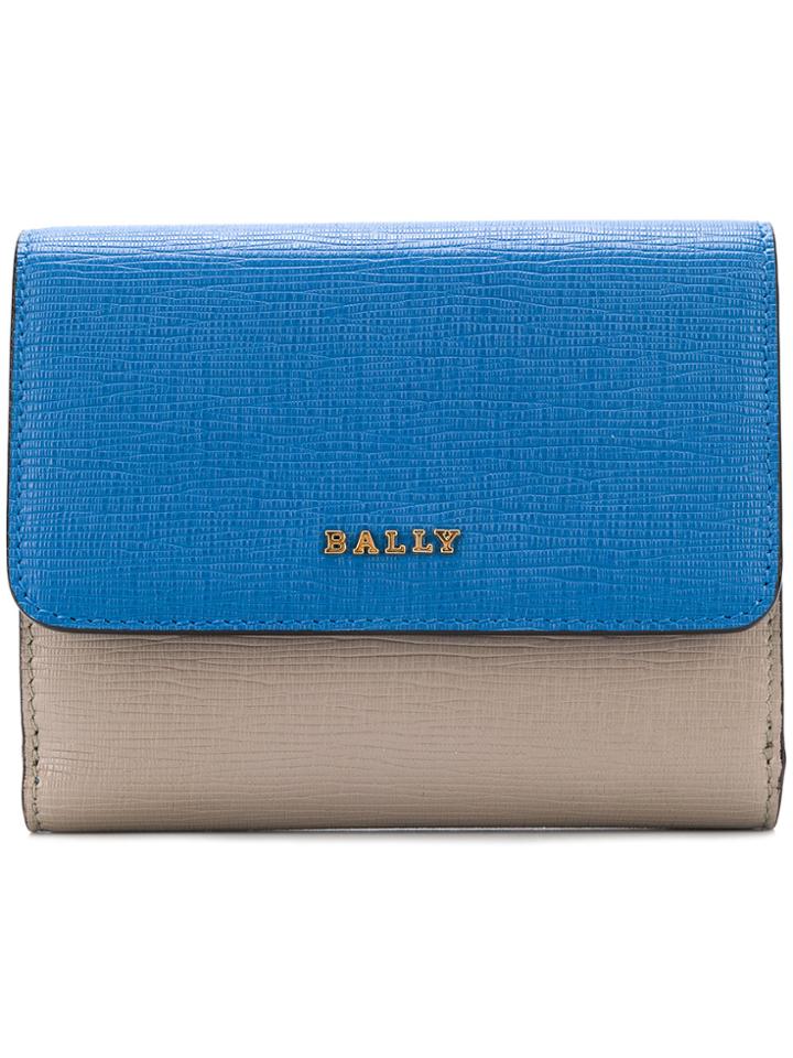 Bally Colour Block Mini Wallet - Blue