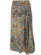 Victoria Beckham Floral Print Skirt - Multicolour