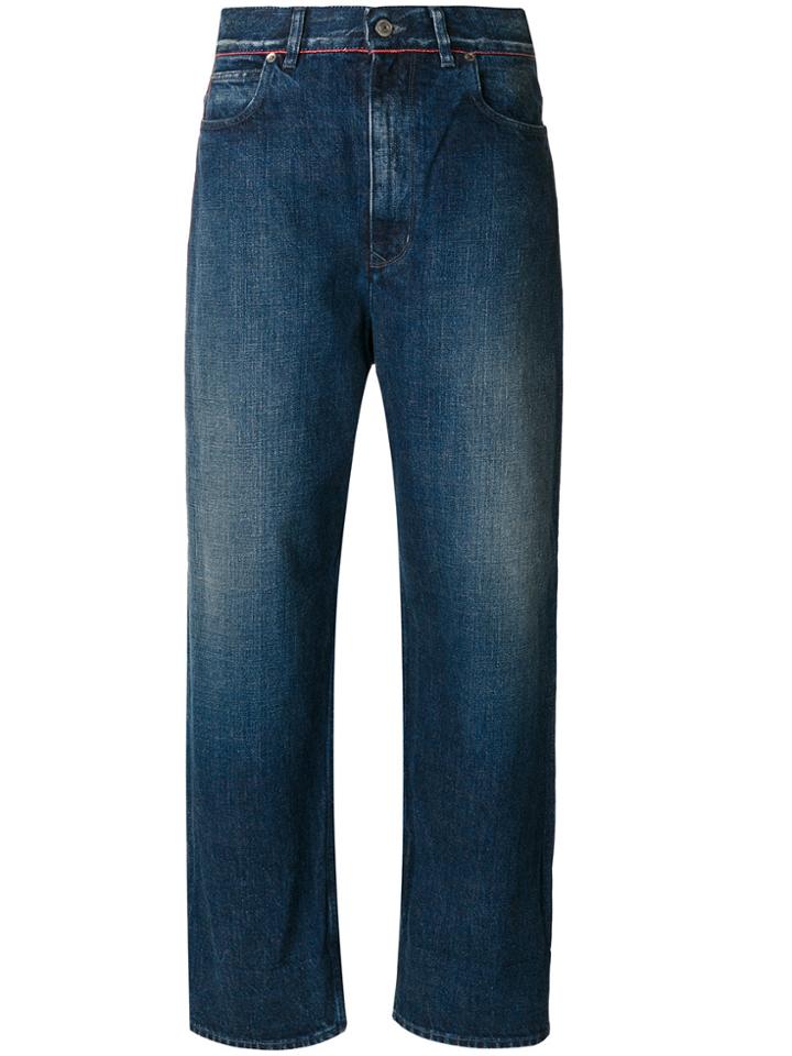 Golden Goose Deluxe Brand Stone-washed Cropped Jeans - Blue