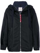 Moncler Hooded Boxy Jacket - Blue