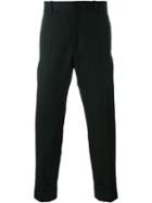 Paolo Pecora Front Pleat Trousers, Men's, Size: 48, Black, Cotton/linen/flax