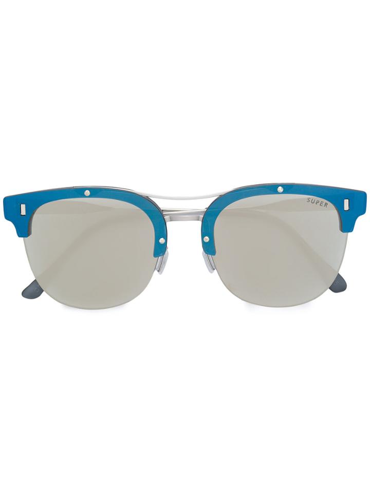 Retrosuperfuture Strada Ivory Sunglasses - Blue