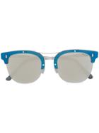 Retrosuperfuture Strada Ivory Sunglasses - Blue