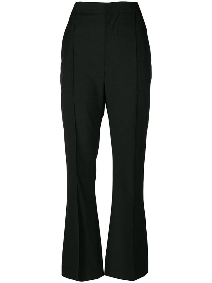 Marni High-waist Flared Trousers - Black