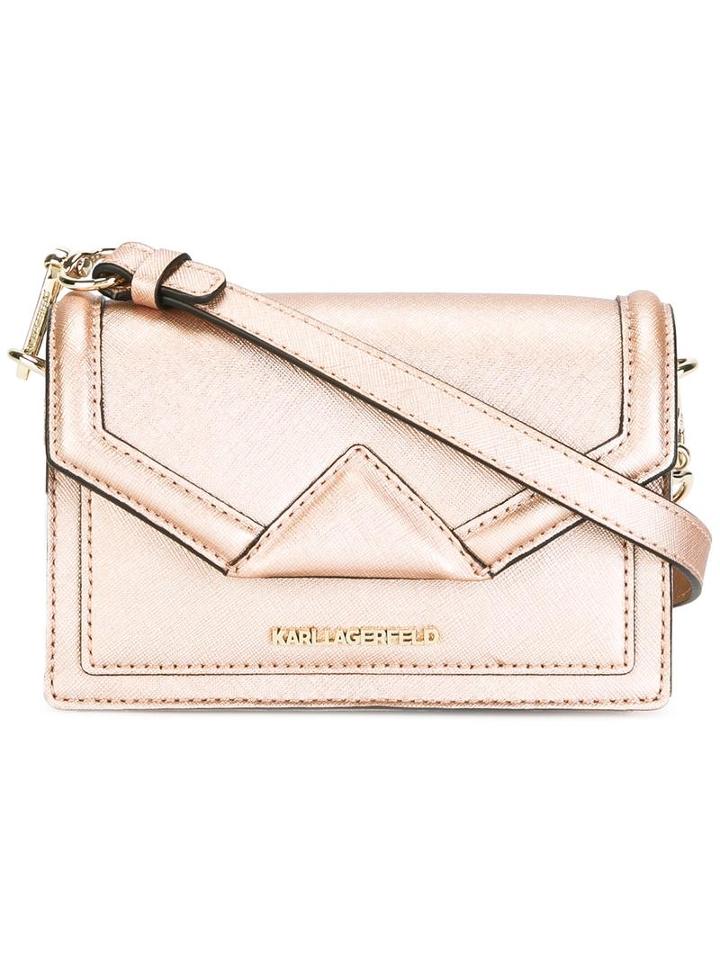 Karl Lagerfeld Detachable Strap Small Clutch, Women's, Pink/purple