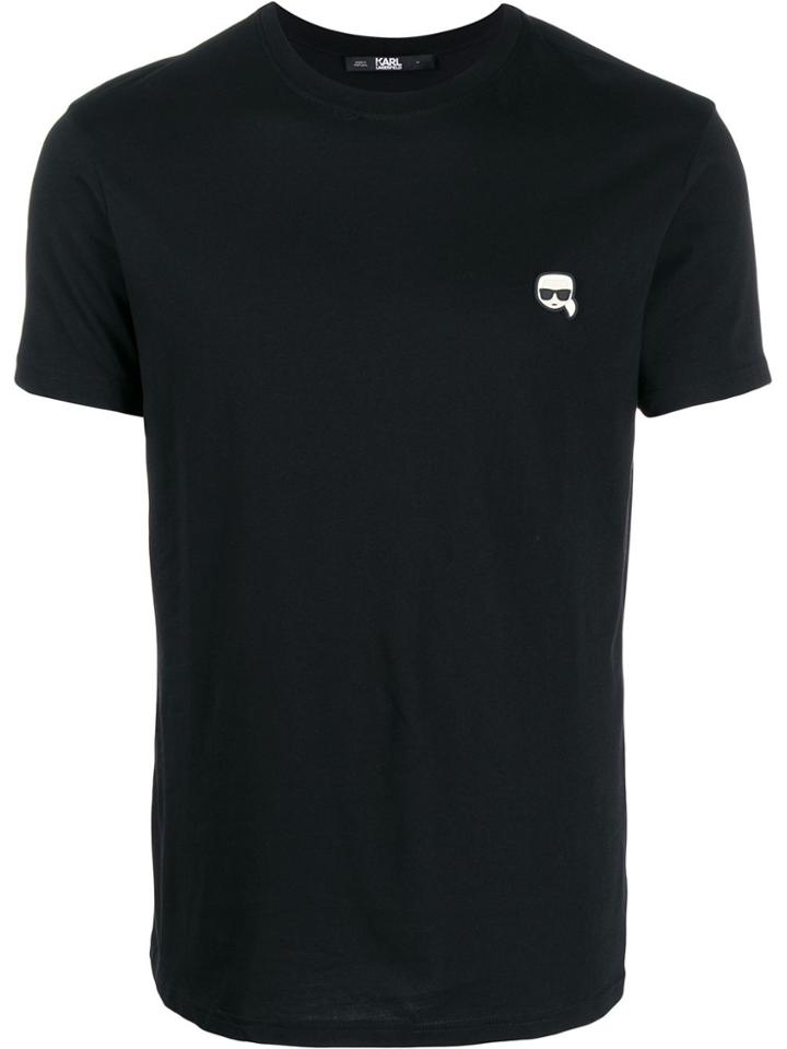 Karl Lagerfeld Logo Short-sleeve T-shirt - Black