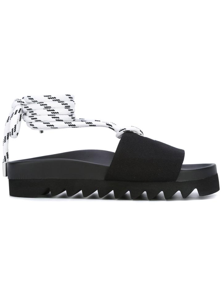Joshua Sanders Rope Sailor Pool Slides - Black