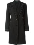 Jean Paul Gaultier Vintage Pinstriped Coat - Black