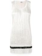 Aviù Distressed Pleated Vest Top - Nude & Neutrals