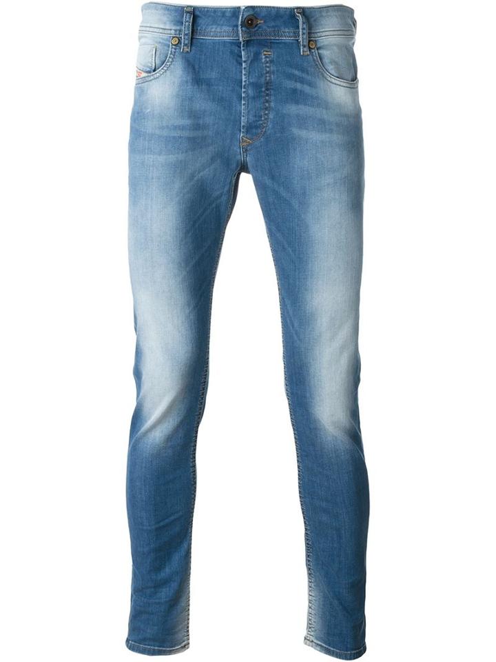 Diesel Sleenker L30 Skinny Jeans, Men's, Size: 31, Blue, Cotton/spandex/elastane