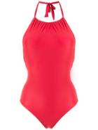 Lygia & Nanny Shell Halterneck Swimsuit - Red