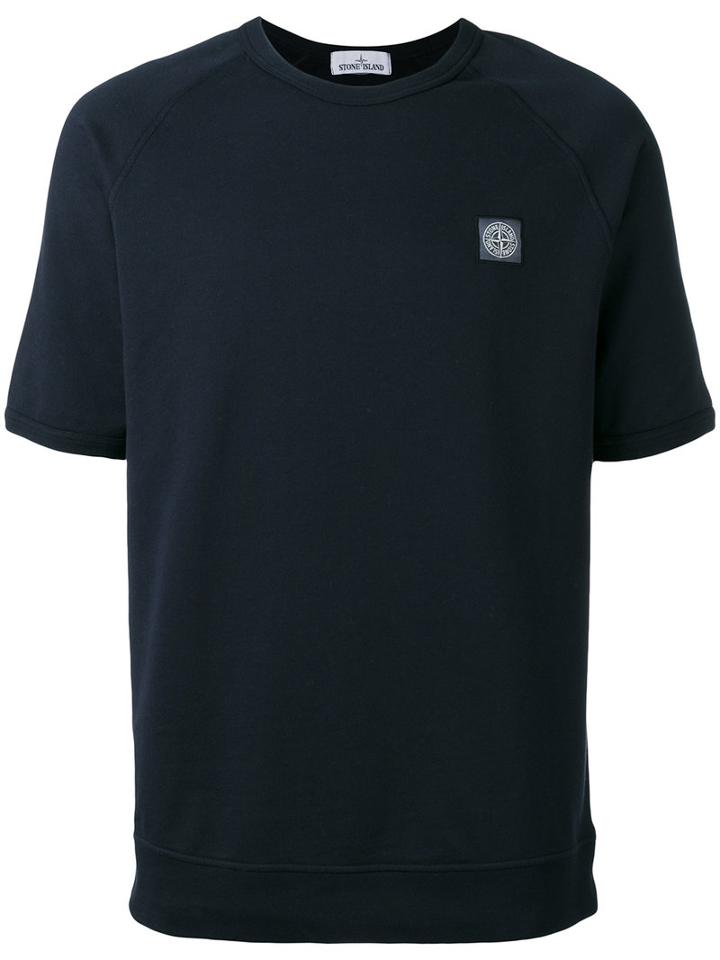 Stone Island - Small Logo T-shirt - Men - Cotton - L, Blue, Cotton