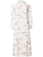 Vilshenko Printed Cold Shoulder Dress - White