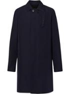 Burberry Bonded Car Coat With Warmer - Blue