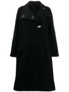 Acne Studios Oversized A-line Wrap Coat - Black