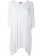 Unconditional Draped Long T-shirt, Women's, Size: Small, White, Rayon
