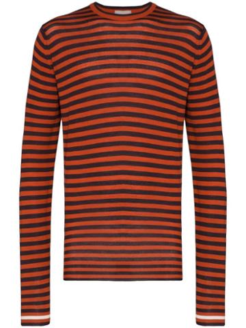 Lou Dalton X John Smedley Striped Wool Sweater - Purple