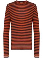Lou Dalton X John Smedley Striped Wool Sweater - Purple