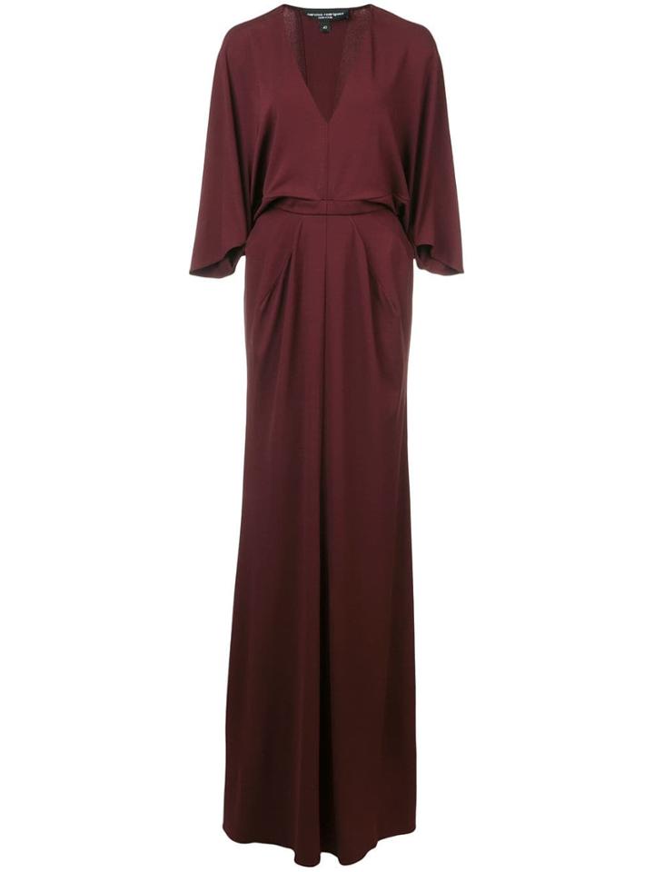 Narciso Rodriguez V-neck Maxi Dress - Red