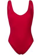 Fisico Scoop-back Swimsuit - Red