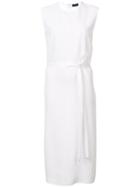 Joseph - Belted Midi Dress - Women - Viscose - 40, White, Viscose