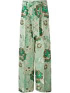 Christian Pellizzari Floral Brocade Trousers