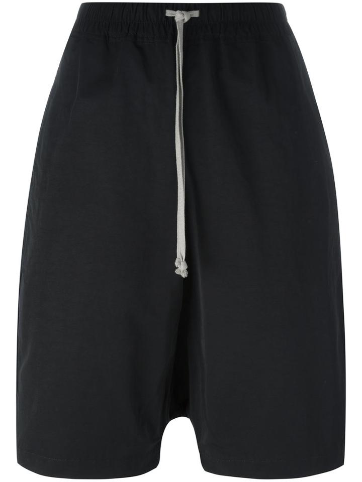 Rick Owens Drkshdw Pod Shorts, Women's, Size: Medium, Black, Cotton/polyamide